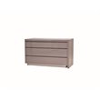 Mobital Savvy 3 Drawer Extension Dresser in High Gloss Gray