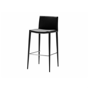 mobital zeno faux leather 26&quot counter stool in black (set of 2)
