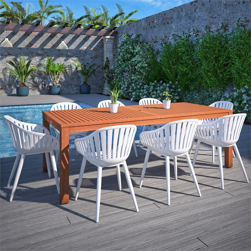 International Home Miami Corp Amazonia 9Piece Patio Dining Set in