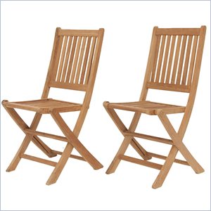 international home miami amazonia teak set of 2 london folding chair