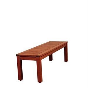 international home amazonia outdoor bench in brown