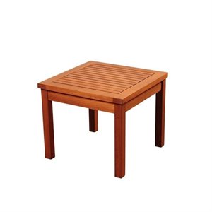 international home amazonia patio end table in brown