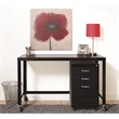 Hirsh Ready-to-assemble 48-inch Wide Mobile Metal Desk Black