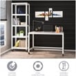 Hirsh Ready-to-assemble 48-inch Wide Mobile Metal Desk White