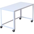 Hirsh Ready-to-assemble 48-inch Wide Mobile Metal Desk White