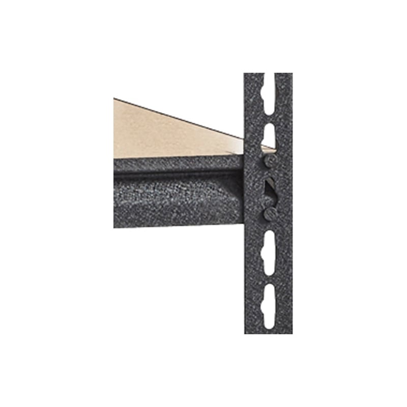 Iron Horse 2300 Riveted Metal Shelving 4-Shelf Unit 18D x 36W x 60H Black