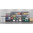 Hirsh 3200 Riveted Metal Shelving 4-Shelf Unit 18Dx36Wx60H Gunmetal Gray/Black
