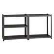 Hirsh 3200 Riveted Metal Shelving 5-Shelf Unit 18Dx36Wx72H Gunmetal Gray/Black