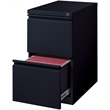 Hirsh 23-in Deep Mobile Pedestal File 2-Drawer File/File. Full Width Pull. Black