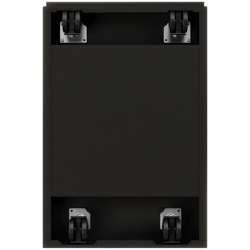 Hirsh 20-in Deep Mobile Pedestal File 2-Drawer Box/File Full Width Pull Black