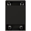 Hirsh 20-in Deep Mobile Pedestal File 2-Drawer Box/File Full Width Pull Black
