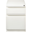 Hirsh 20-in Deep Mobile Pedestal File 2-Drawer Box/File Full Width Pull White