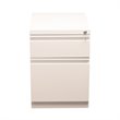 Hirsh 20-in Deep Mobile Pedestal File 2-Drawer Box/File Full Width Pull White