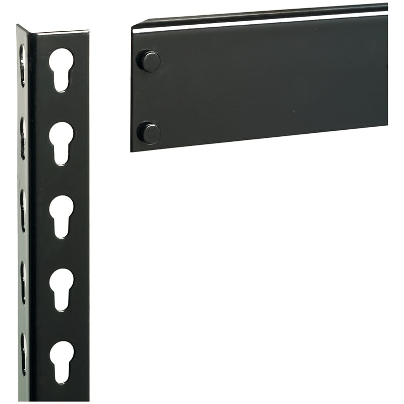 Iron Horse 3800 Riveted Metal Shelving 5-Shelf Unit 24D x 48W x 72H Black