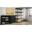 Iron Horse 3800 Riveted Metal Shelving 5-Shelf 24Dx48Wx84H Black