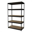 Iron Horse 3800 Riveted Metal Shelving 5-Shelf 24Dx48Wx84H Black