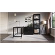 Space Solutions RTA 72-inch High Mobile 5-Shelf Metal Bookcase Black
