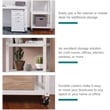 Space Solutions RTA 72-inch High Mobile 5-Shelf Metal Bookcase White