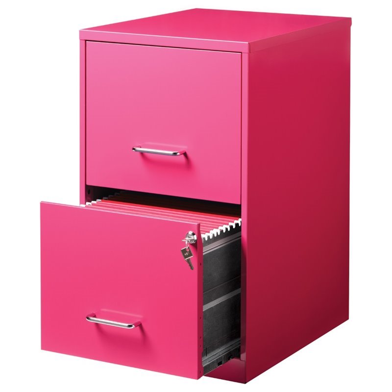 Drawer Metal File Cabinet Pink 20879, Pink File Cabinet