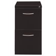 Hirsh 23-in Deep Mobile Pedestal File 2-Drawer Metal File/File. Arch Pull. Black