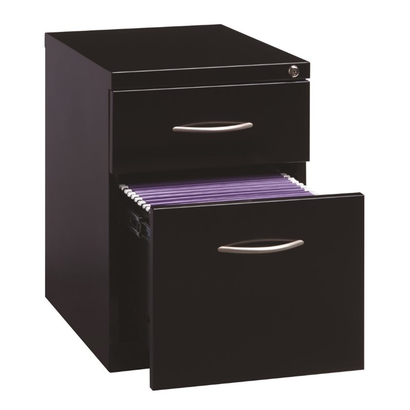 Hirsh 20 Deep Mobile Pedestal File Cabinet 2 Drawer File-File