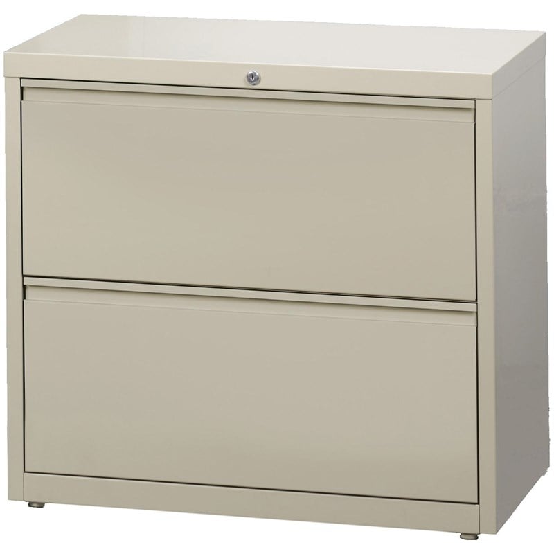 Hirsh 36-in Wide HL8000 Series Metal 2 Drawer Lateral File Cabinet Putty/Beige