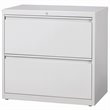 Hirsh 36-in Wide HL8000 Series Metal 2 Drawer Lateral File Cabinet Light Gray