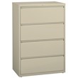 Hirsh 36-in Wide HL8000 Series Metal 4 Drawer Lateral File Cabinet Putty/Beige