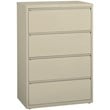 Hirsh 36-in Wide HL8000 Series Metal 4 Drawer Lateral File Cabinet Putty/Beige