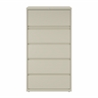 Hirsh 36-in Wide HL8000 Series Metal 5 Drawer Lateral File Cabinet Putty/Beige