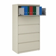 Hirsh 36-in Wide HL8000 Series Metal 5 Drawer Lateral File Cabinet Putty/Beige