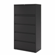 Hirsh 36-in Wide HL8000 Series Metal 5 Drawer Lateral File Cabinet Black
