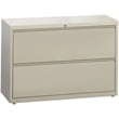 Hirsh 42-in Wide HL8000 Series Metal 2 Drawer Lateral File Cabinet Putty/Beige
