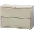 Hirsh 42-in Wide HL8000 Series Metal 2 Drawer Lateral File Cabinet Putty/Beige