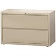 Hirsh 42-in Wide HL8000 Series Metal 2 Drawer Lateral File Cabinet Putty/Beige
