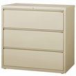 Hirsh 42-in Wide HL8000 Series Metal 3 Drawer Lateral File Cabinet Putty/Beige