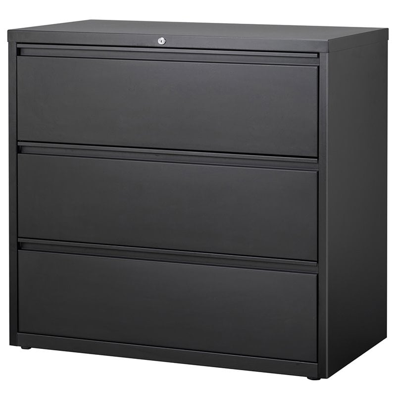 Hirsh Hl8000 Series 42 3 Drawer Lateral File Cabinet In Black 17644