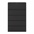 Hirsh 42-in Wide HL8000 Series Metal 5 Drawer Lateral File Cabinet Black