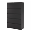 Hirsh 42-in Wide HL8000 Series Metal 5 Drawer Lateral File Cabinet Black