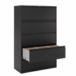 Hirsh 42-in Wide HL8000 Series Metal 5 Drawer Lateral File Cabinet Black