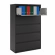 Hirsh 42-in Wide HL8000 Series Metal 5 Drawer Lateral File Cabinet Black