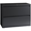 Hirsh 36-in Wide HL8000 Series Metal 2 Drawer Lateral File Cabinet in Charcoal