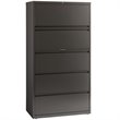 Hirsh 36-in Wide HL8000 Series Metal 5 Drawer Lateral File Cabinet Charcoal