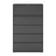 Hirsh 42-in Wide HL8000 Series Metal 5 Drawer Lateral File Cabinet Charcoal