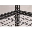 Hirsh 2300 Riveted Metal Wire Deck Shelving 4-Shelf Unit 18D x 36W x 60H Black