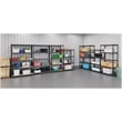 Hirsh 2300 Riveted Metal Wire Deck Shelving 4-Shelf Unit 18D x 36W x 60H Black