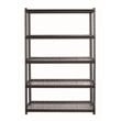 Iron Horse 2300 Riveted Wire Deck Metal Shelving 5-Shelf 18Dx48Wx72H Black