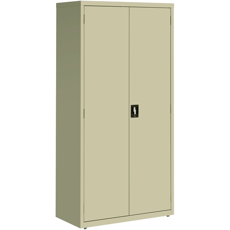 Hirsh Metal Storage Cabinet with 4 Shelves 18Dx36Wx72H Putty/Beige