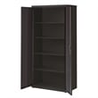 Hirsh Metal Storage Cabinet with 4 Shelves 18Dx36Wx72H Black