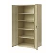Hirsh Welded Metal Storage Cabinet with 4 Adjustable Shelves in Putty/Beige